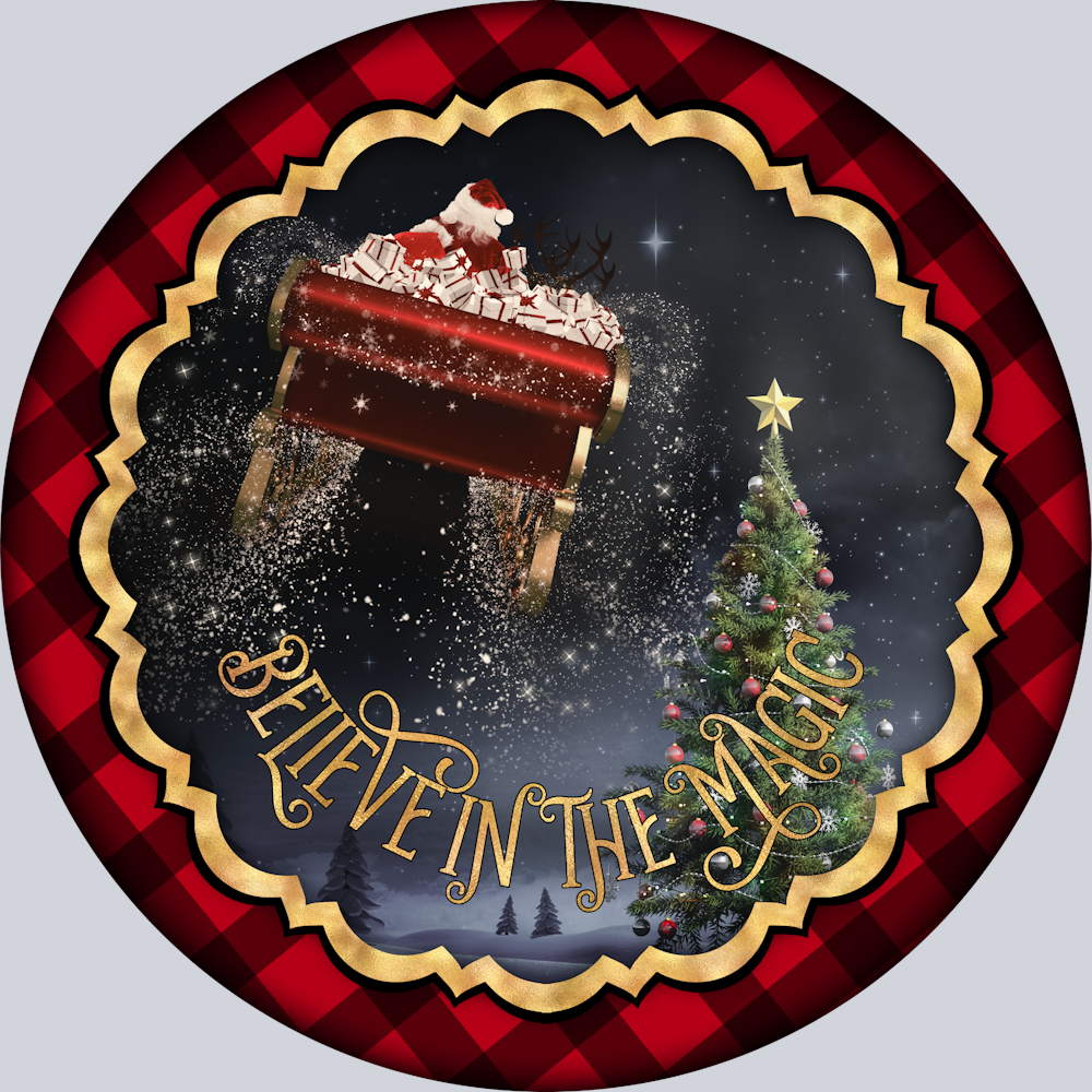 Believe In Magic Santa Sleigh - STK00541