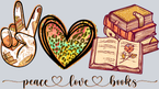 Peace Love Books - STK04719