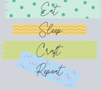 Eat Sleep Craft Repeat - STK01814