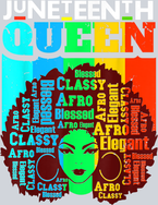 Juneteenth Queen Blessed Classy Afro - STK03409