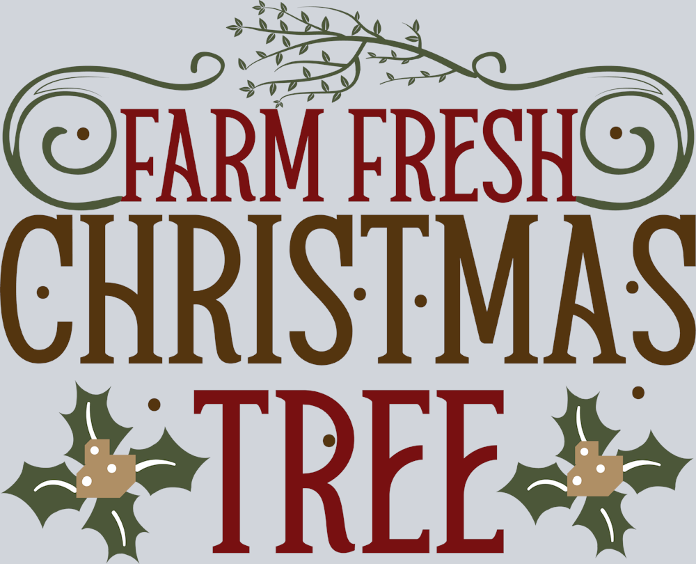 Vintage Farm Fresh Christmas Tree - STK06320
