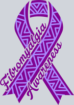 Fibromyalgia Awareness Ribbon Print - STK01975