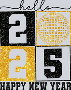 Hello 2025 Happy New Year - STK02676