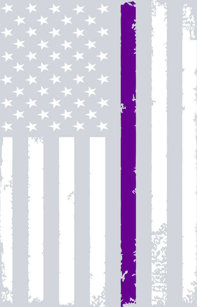 Fibromyalgia Lupus Awareness Stripe Flag White - STK01977