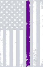 Fibromyalgia Lupus Awareness Stripe Flag White - STK01977
