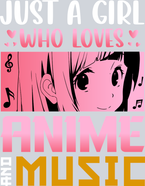 Girl Who Loves Anime Music Color - STK02256