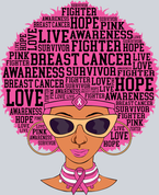 Pink Afro Woman BCA - STK06864