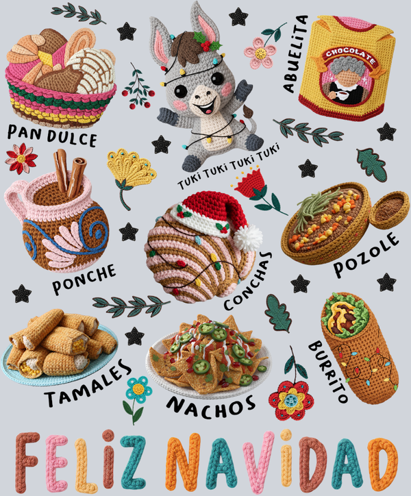 Faux Yarn Feliz Navidad - STK07490