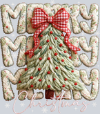 Faux Yarn Merry Christmas 5 - STK07503