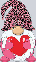 Gnome Pink Leopard - STK02324