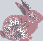 Easter Bunny Folk Art - STK01756