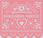 Papel Picado Quinceaera Princess 2 - STK06922