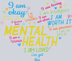 Mental Health Word Heart - STK04212