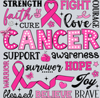Breast Cancer Typography - STK01157
