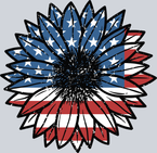Sunflower USA Flag - STK05879