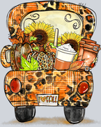 I Love Fall Autumn Truck - STK02960