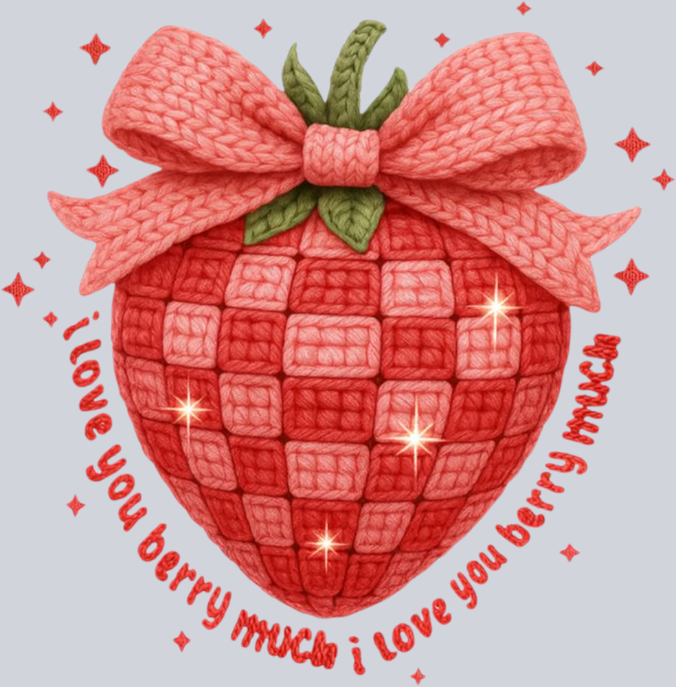 I Love You Berry Much Faux Yarn - STK07626