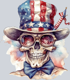 Skull Patriotic 4 - STK05543