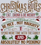 Vintage Christmas Rules - STK06319
