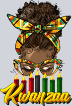 Kwanzaa Black Messy Bun - STK03501