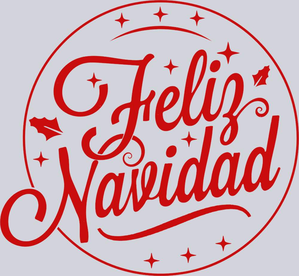 Feliz Navidad Red Circle - STK01969