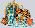 Fall Pumpkins Leopard - STK01913