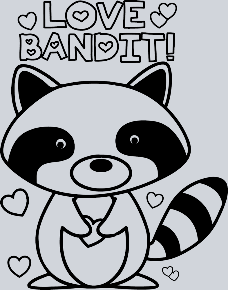 Love Bandit Raccoon - STK03702