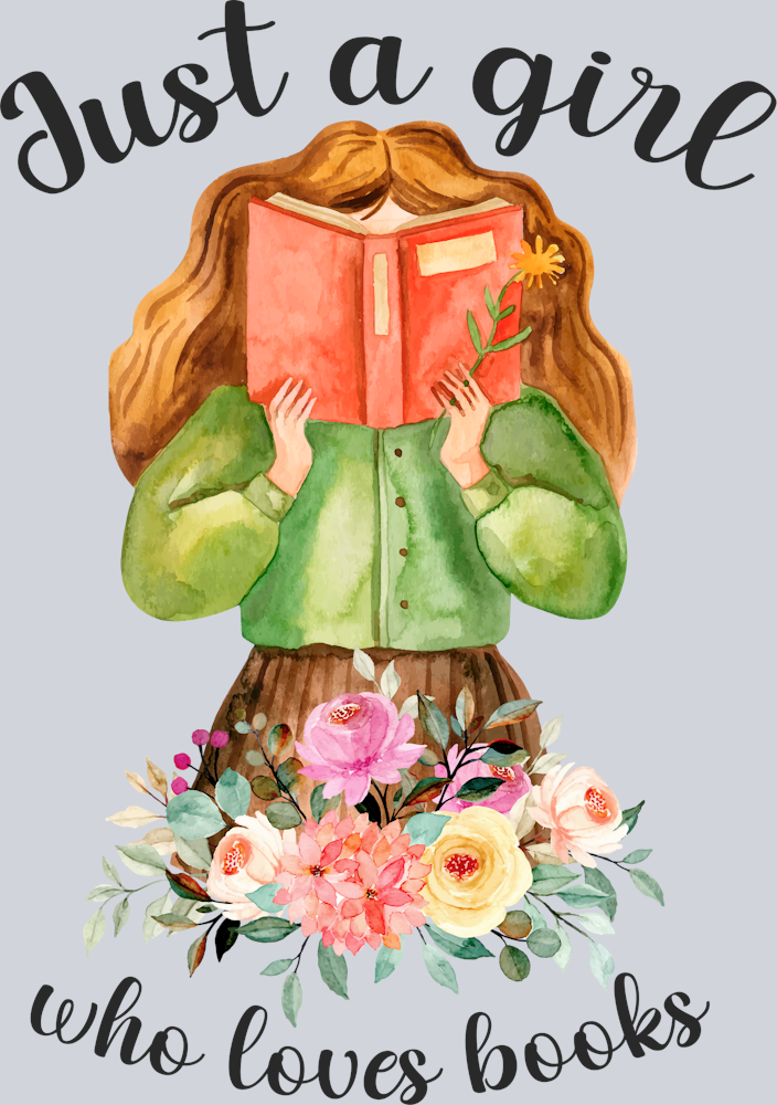 Books Girl Who Loves Books - STK01047