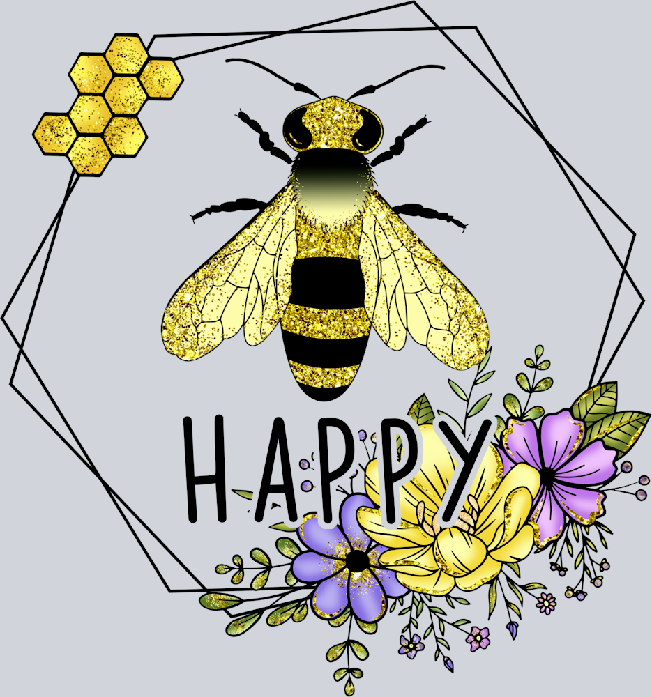 Bee Happy Flowers - STK00529