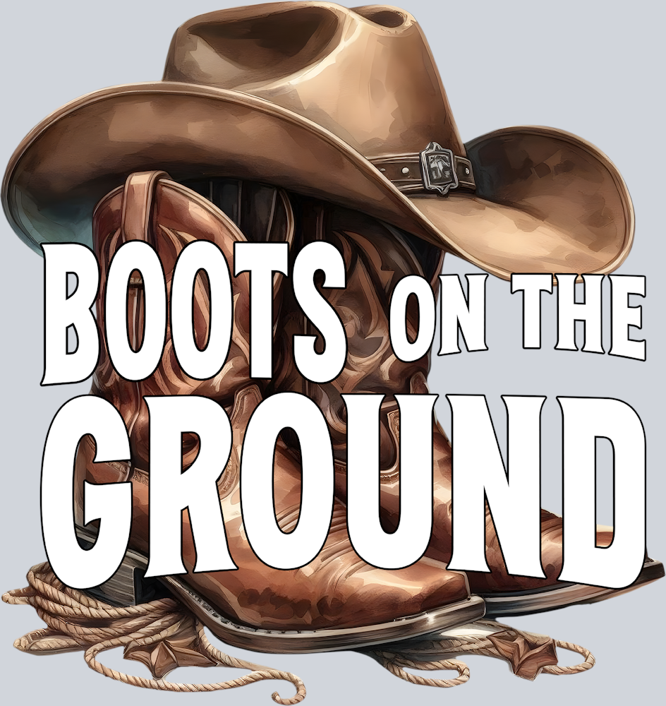 Boots On The Ground Brown Cowboy Hat - STK01087