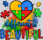 Different Is Beautiful Autism Awareness - STK01647