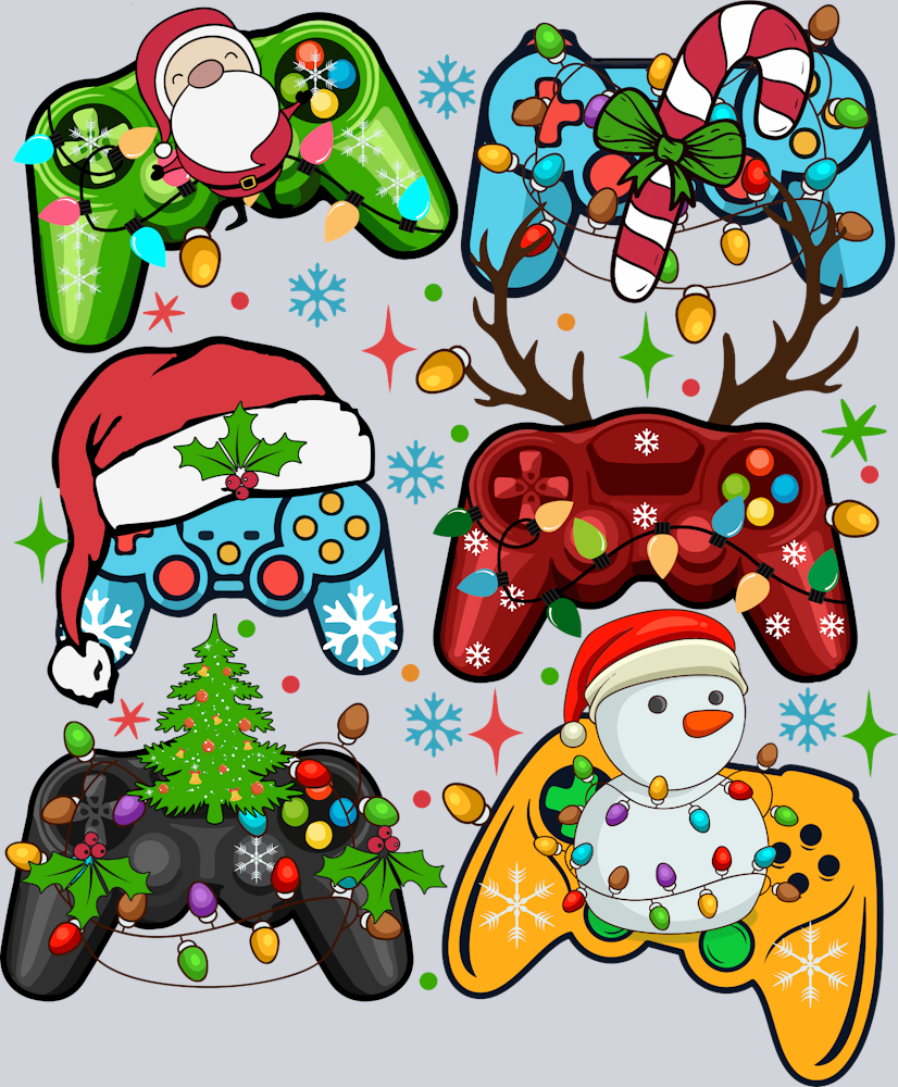 Retro Christmas Gaming Controller - STK05192