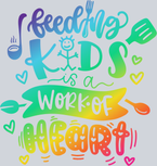 Feeding Kids Is A Work Of Heart Color - STK01962