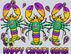Mardi Gras Craw Fish - STK04030