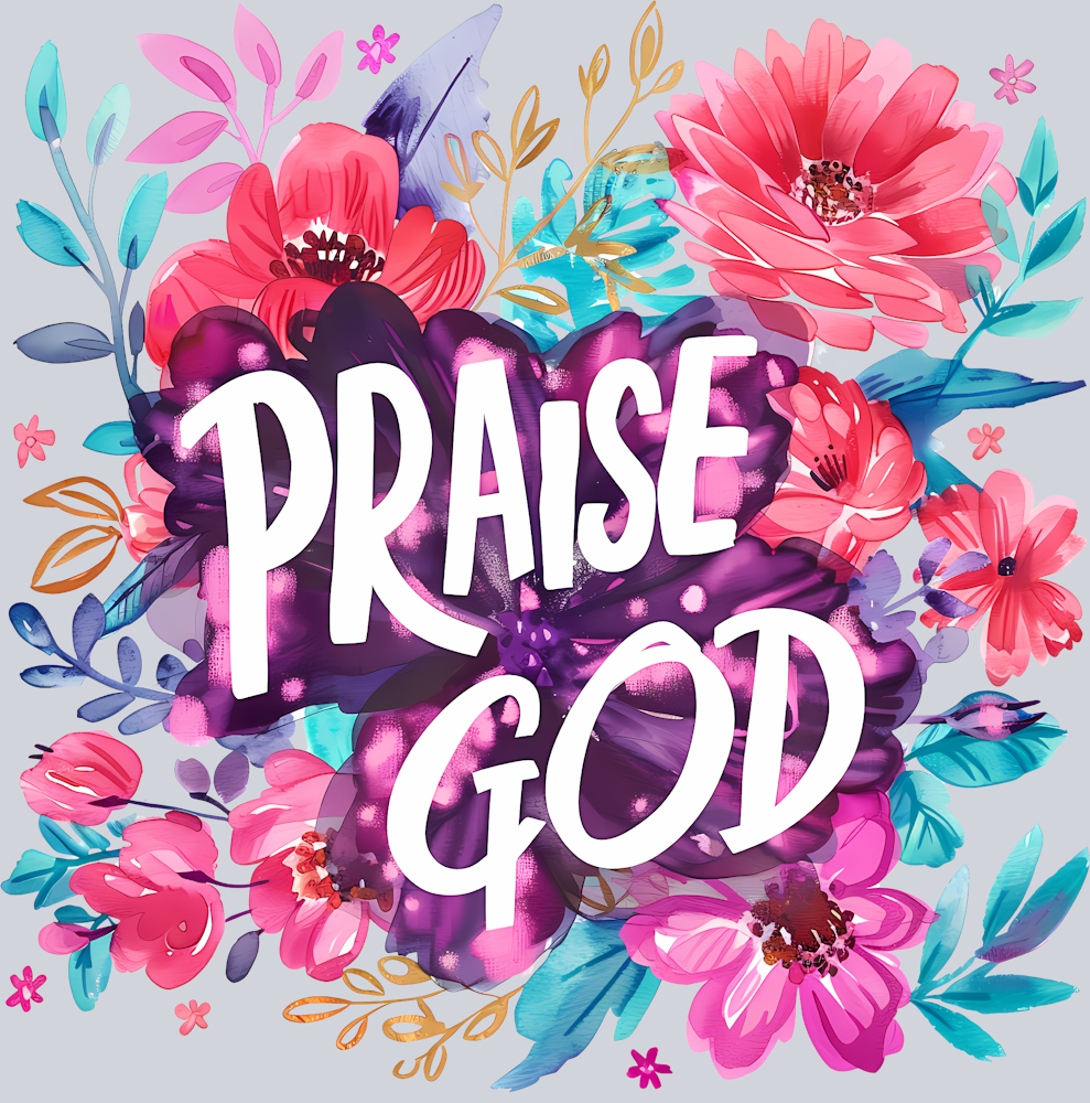 Praise God Floral - STK04962