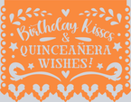 Papel Picado Birthday Kisses 3 - STK06913