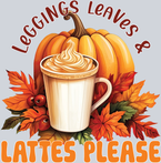 Leggings Leaves Lattes Please 1 - STK07222
