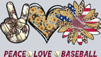 Peace Love Baseball - STK04718
