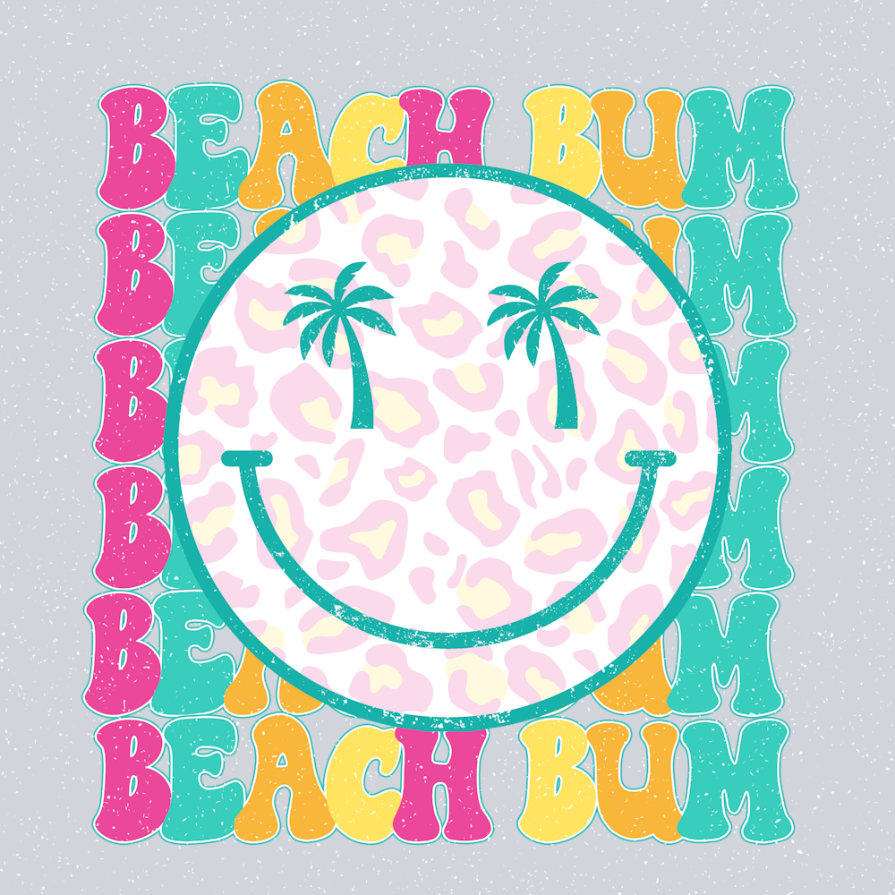 Beach Bum Smiley Face - STK00512