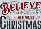 Vintage Believe In The Magic Of Christmas - STK06314
