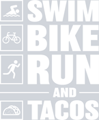 Sports Swim Bike Run Tacos White - STK05746