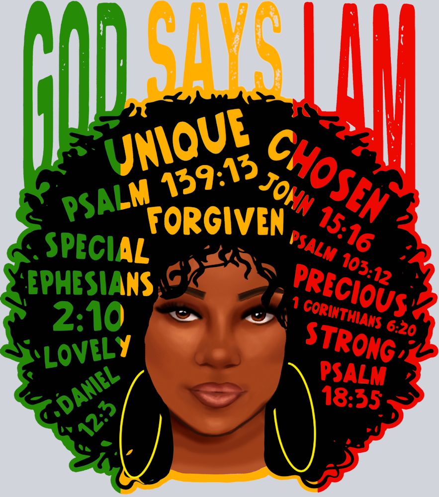 God Says I Am Black - STK02374