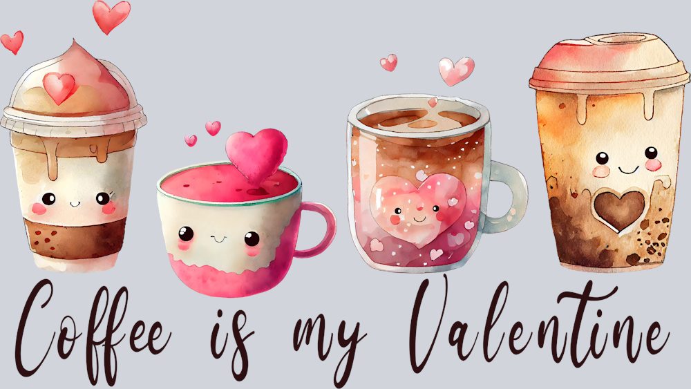 Coffee My Valentine Cute - STK01413