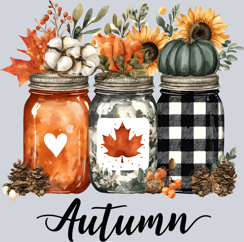 Fall Autumn Jars Black - STK07349