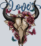 Skull Cow Love - STK05529