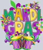 Mardi Gras Beads Drums - STK04014