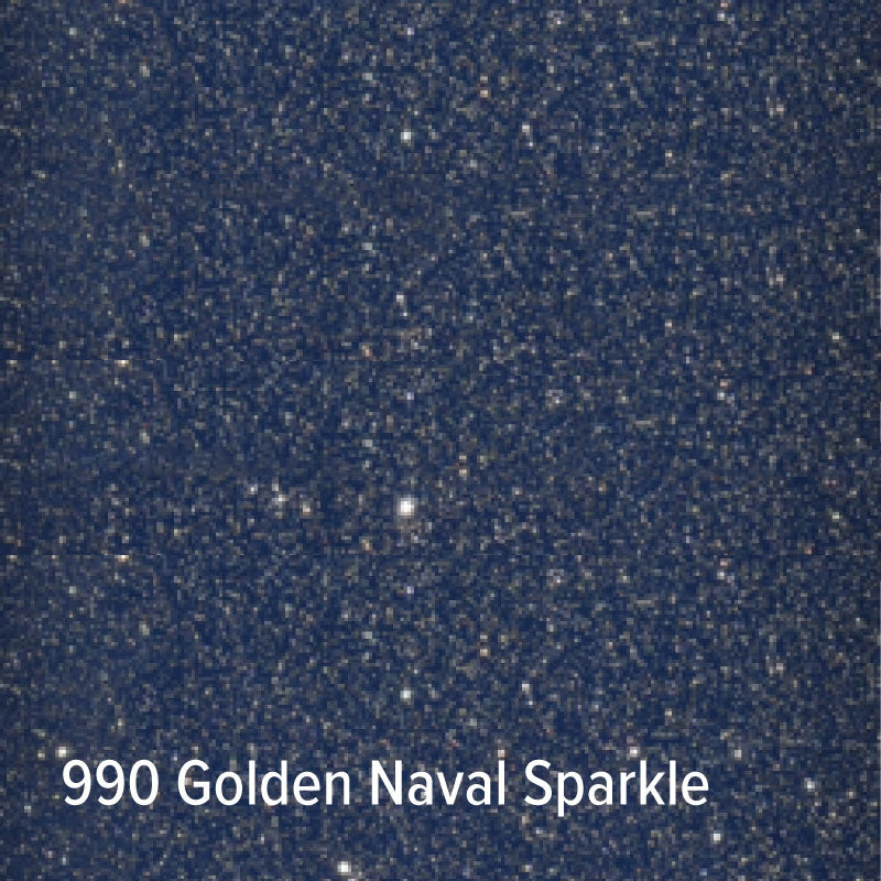 990 Goldene, marineblaue Glitzer-Klebefolie | Oracal 851