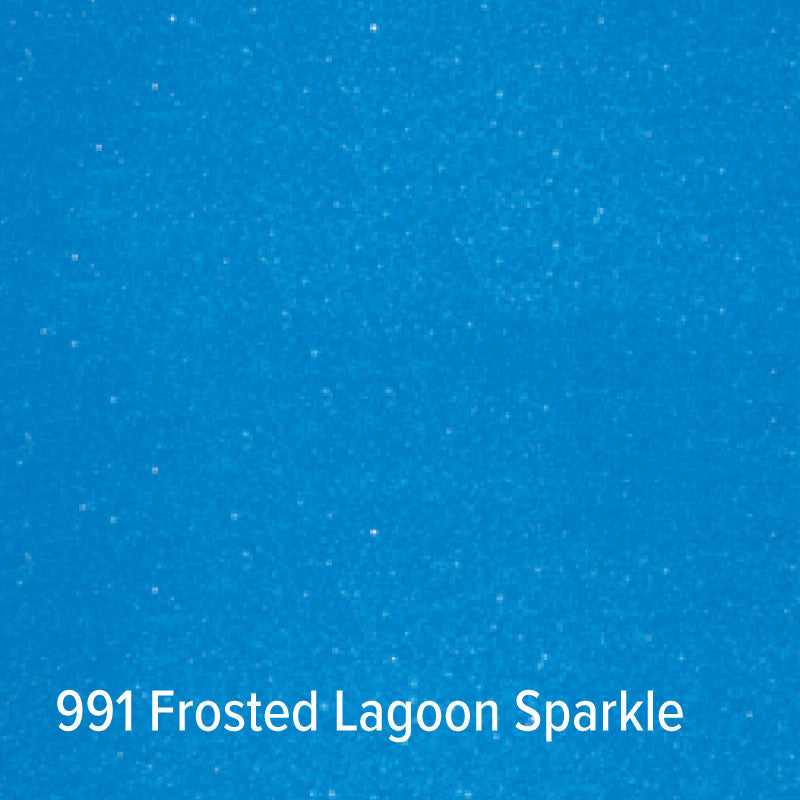 991 Frosted Lagoon Glitzernde Klebefolie | Oracal 851