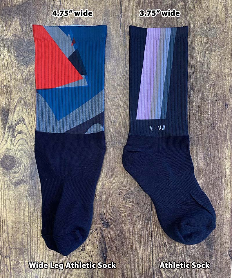 Silky Socks™ Blank Wide Leg Crew Socks