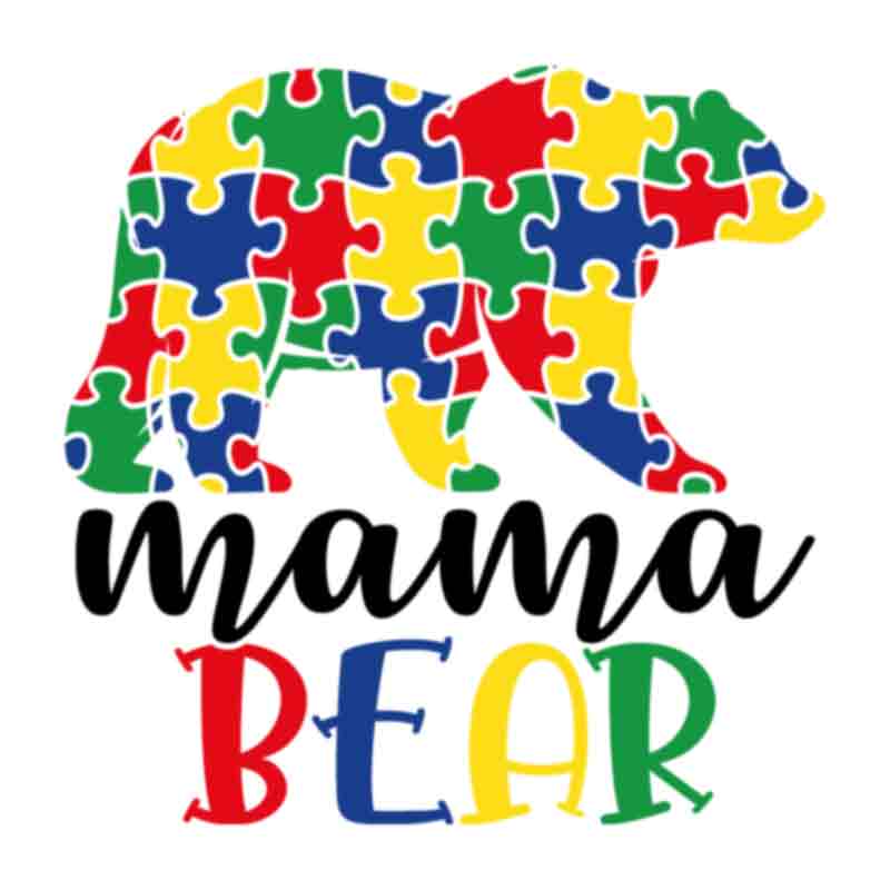 Autism Mama Bear (DTF Transfer)